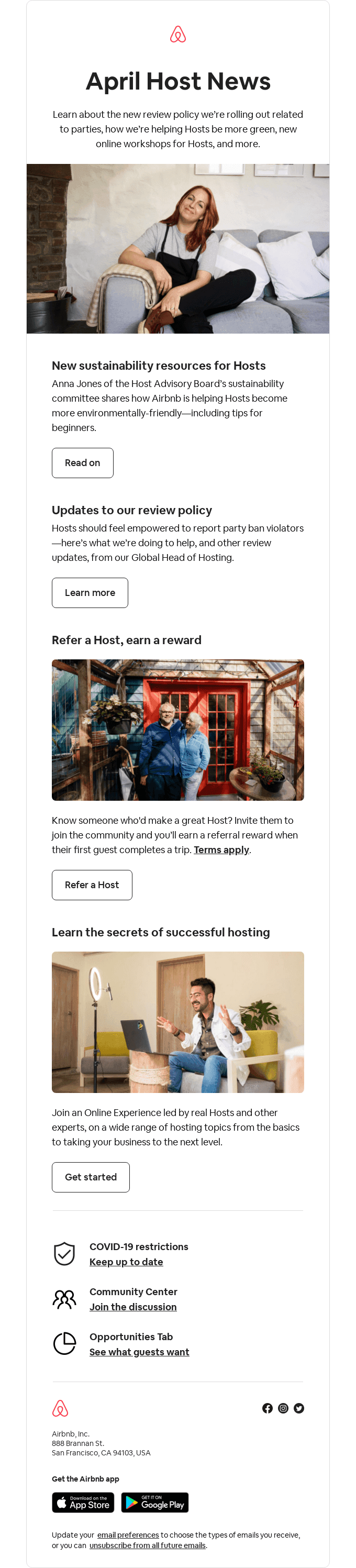 Host News: Updates to our review policy, new sustainability resources, and more