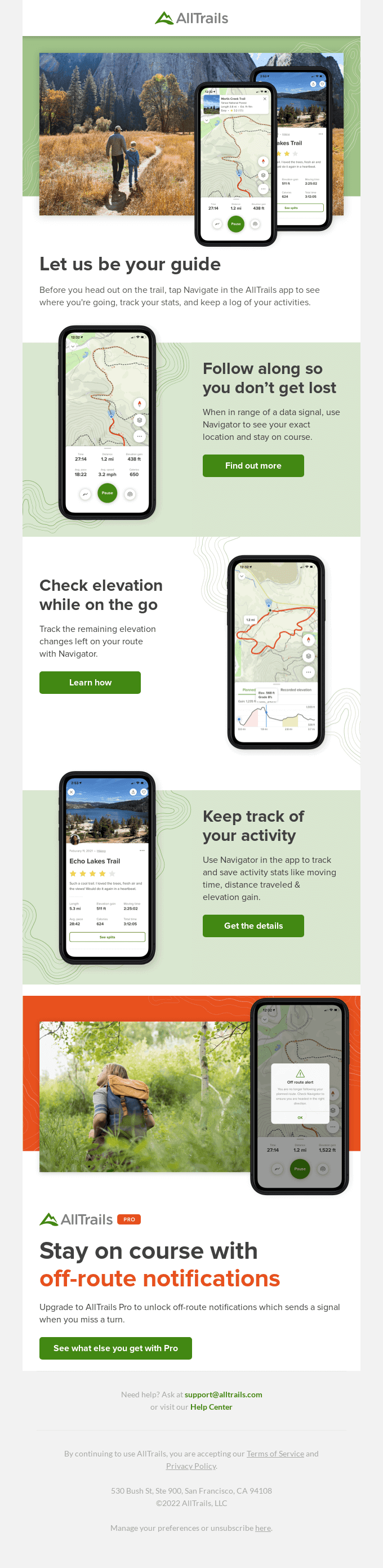 Hot tip: Get more from AllTrails with Navigator