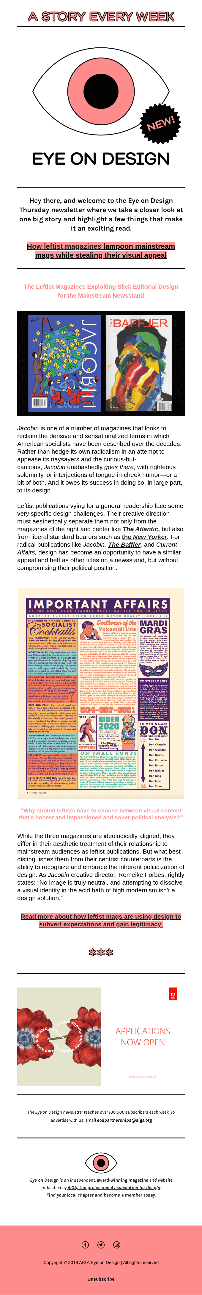How leftist magazines exploit slick editorial design for the mainstream newsstand