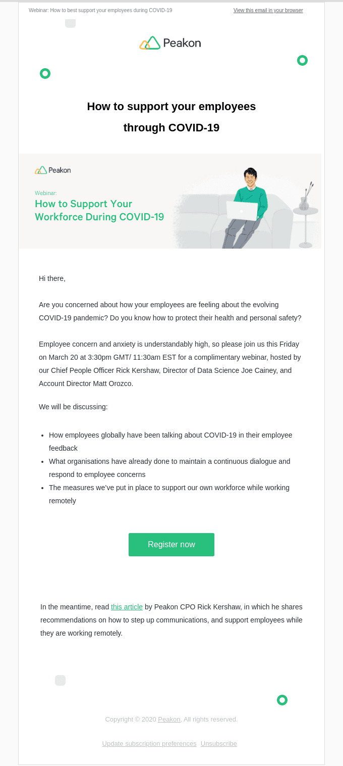 How to support your employees during COVID-19 and beyond