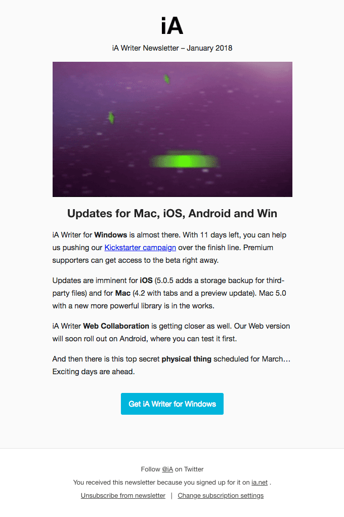 iA Writer Updates for Mac, iOS, Android and Windows