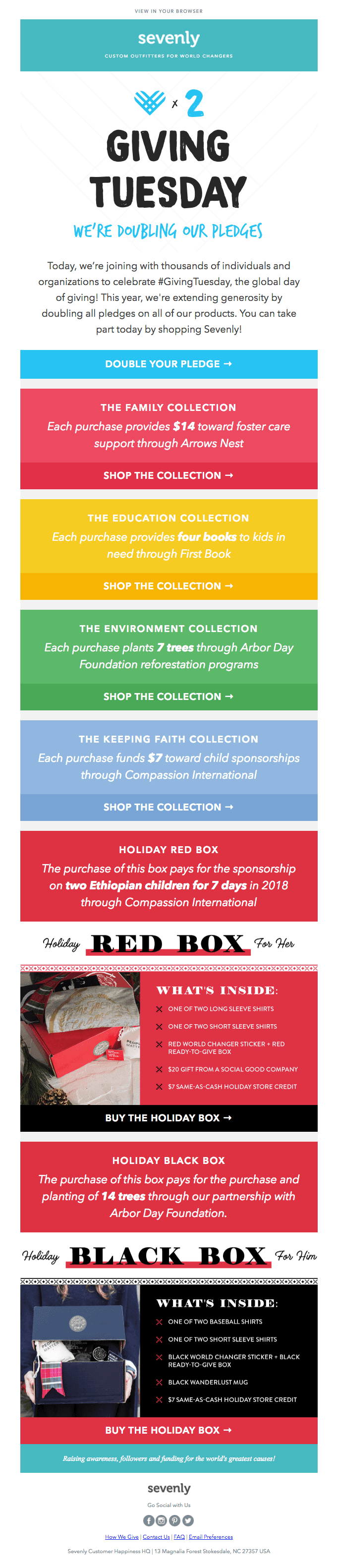 In honor of #GivingTuesday, we’re DOUBLING OUR PLEDGES!