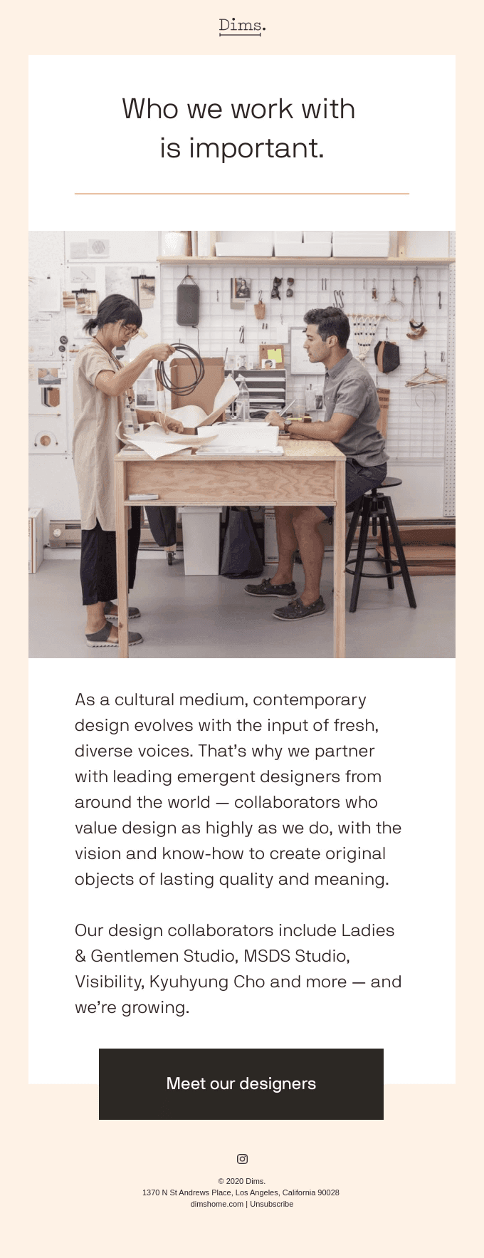 In support of independent design