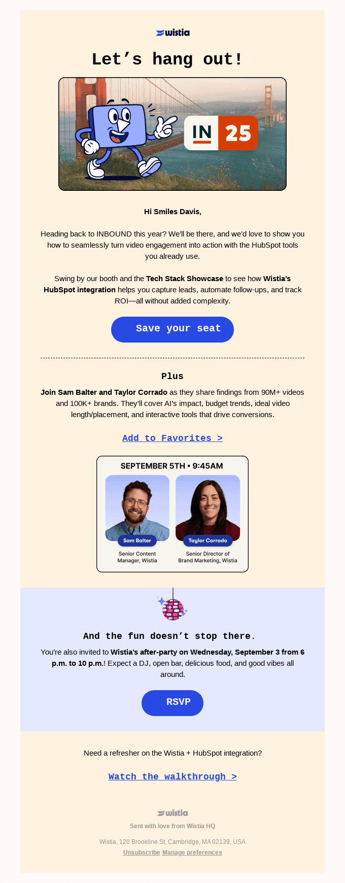 INBOUND ‘25 invites: Live demo + after-party 🎉