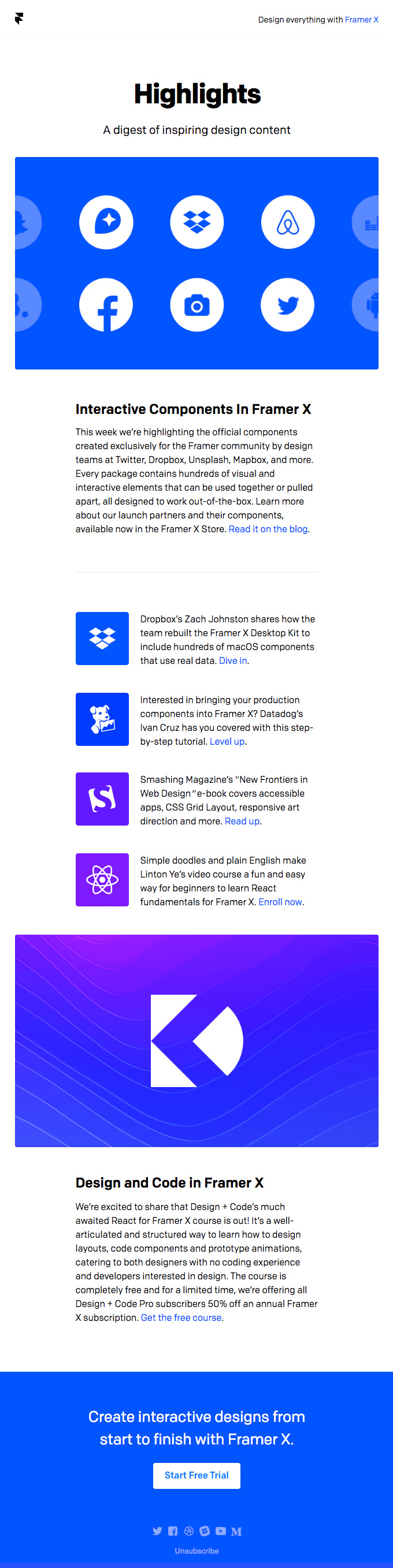 Interactive Components Made By Top Design Teams & Framer X React Courses