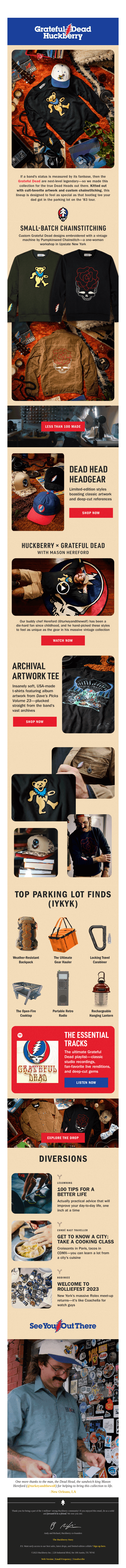 Introducing: Huckberry x Grateful Dead