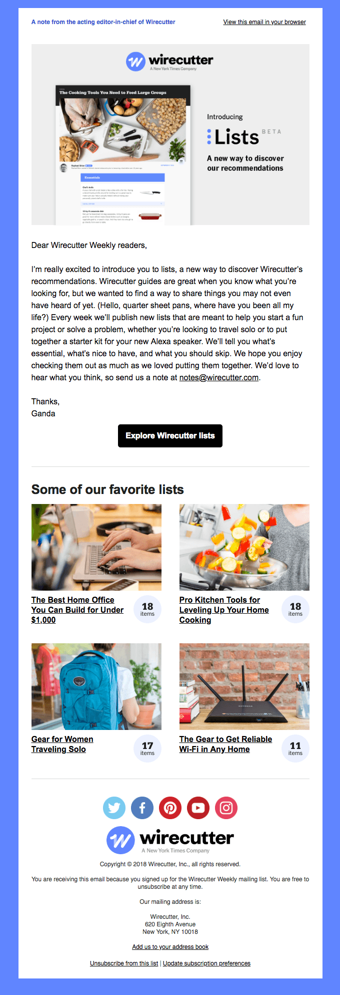 Introducing Lists: A note from the acting editor-in-chief of Wirecutter