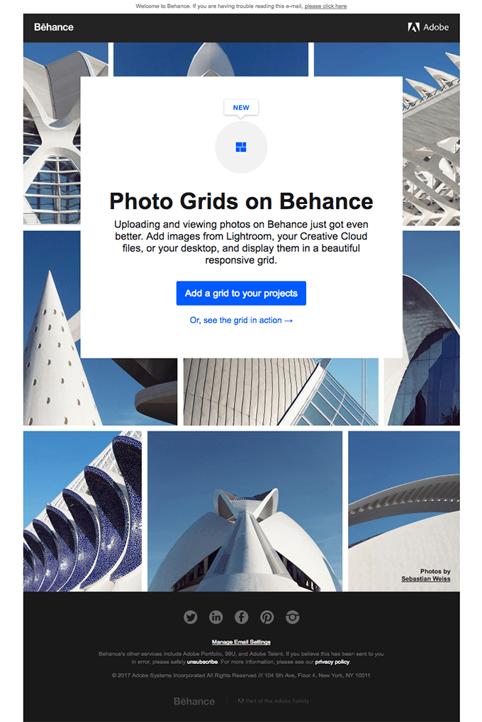 Introducing Photo Grids on Behance