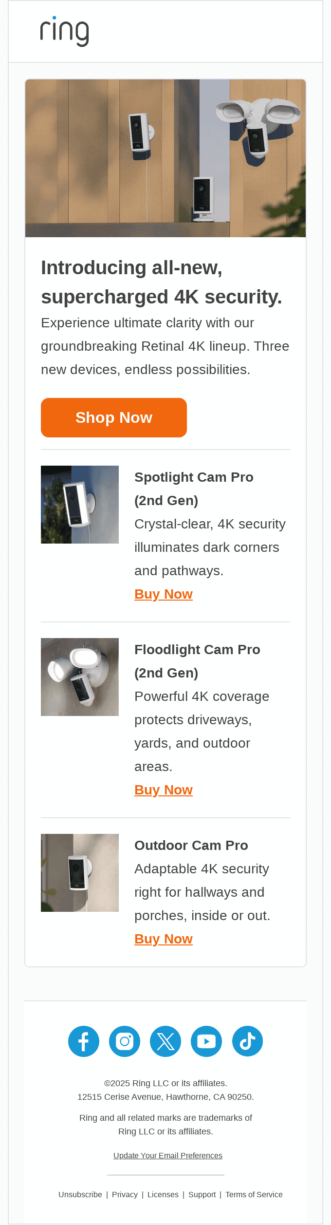 Introducing Ring's New 4K Camera Lineup