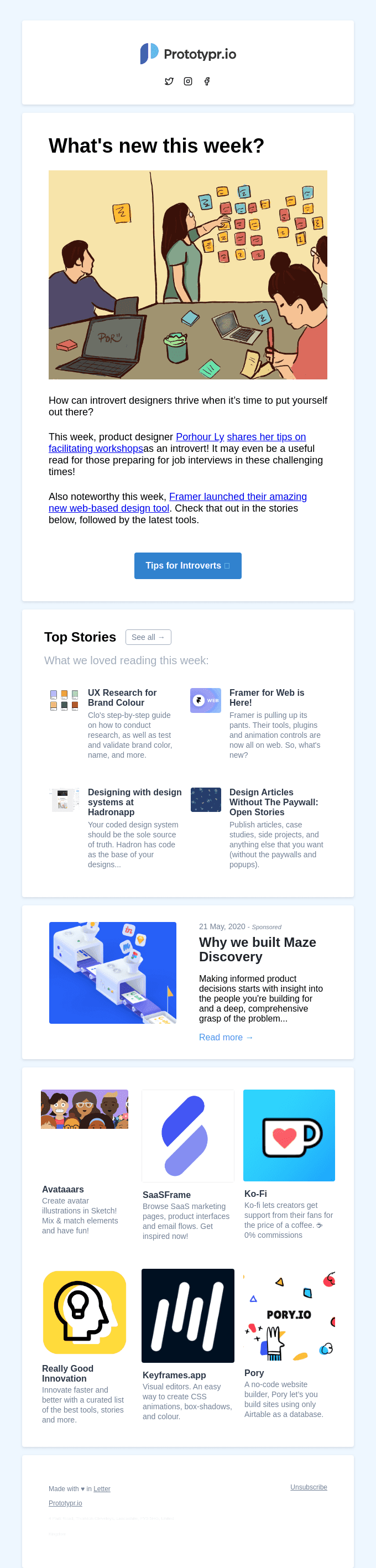 Introvert Designers, Framer Web, and UX Colour Research