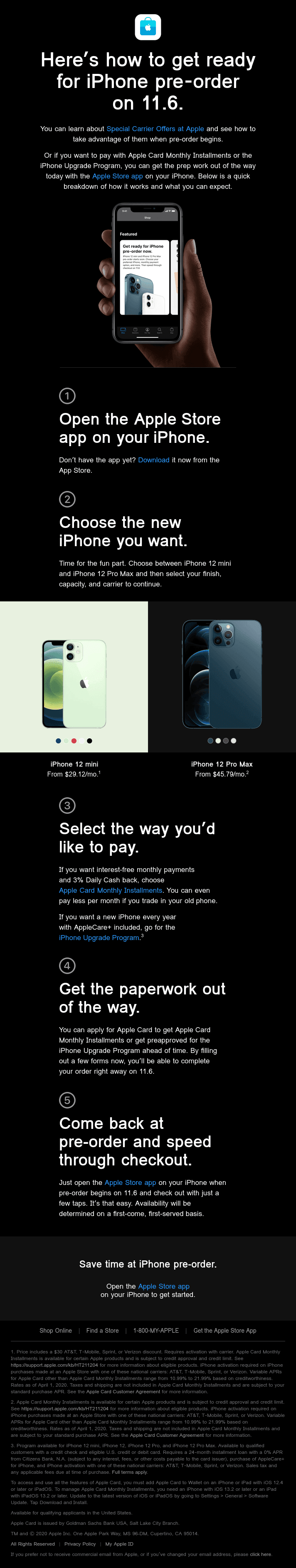 iPhone 12 mini and iPhone 12 Pro Max will be here soon. Get ready for pre-order today.