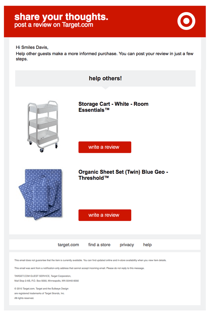 Item(s) you recently purchased