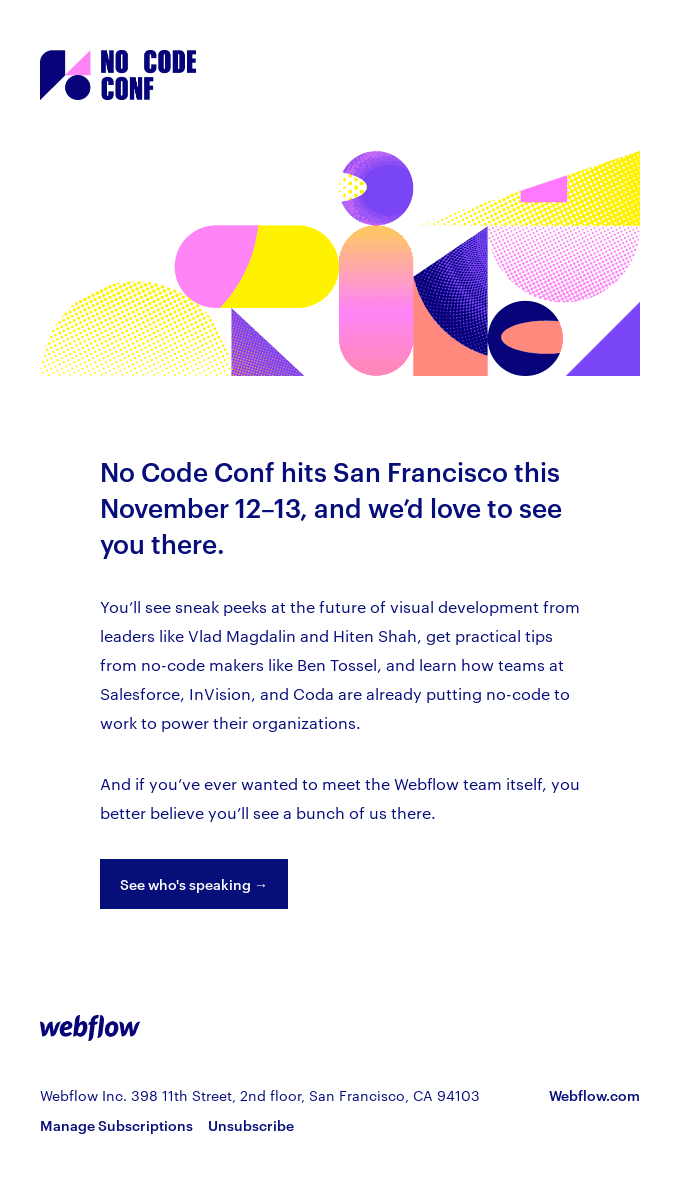Join us for No Code Conf this November