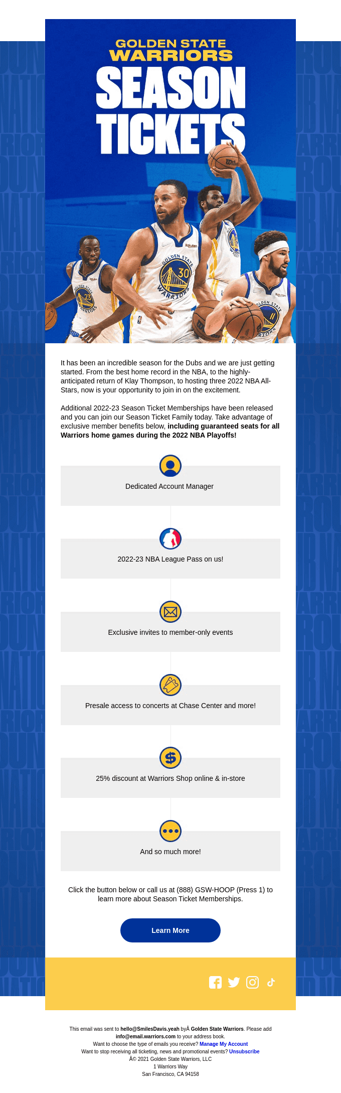 Just Added: Limited Season Ticket Memberships For 2022-23