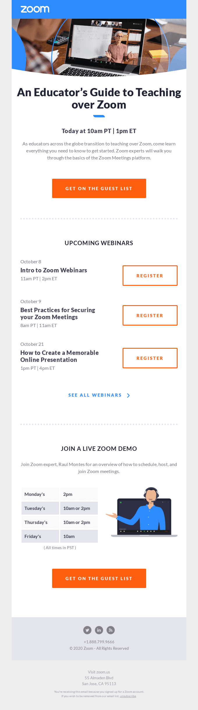 Last Call: An Educator’s Guide to Teaching over Zoom