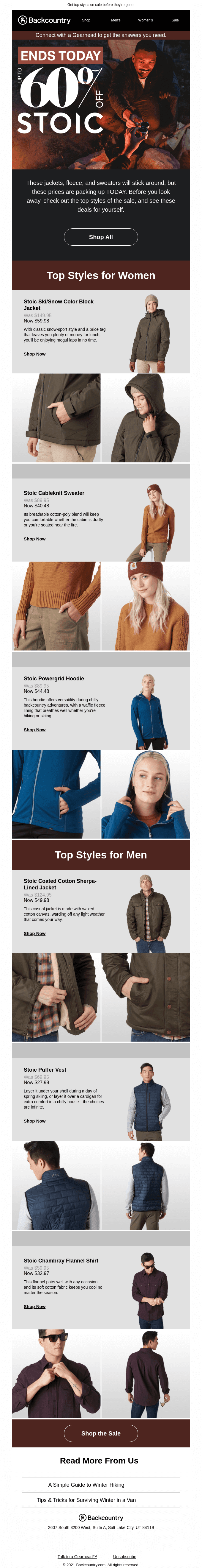 Last Day to Save up to 60% on Stoic