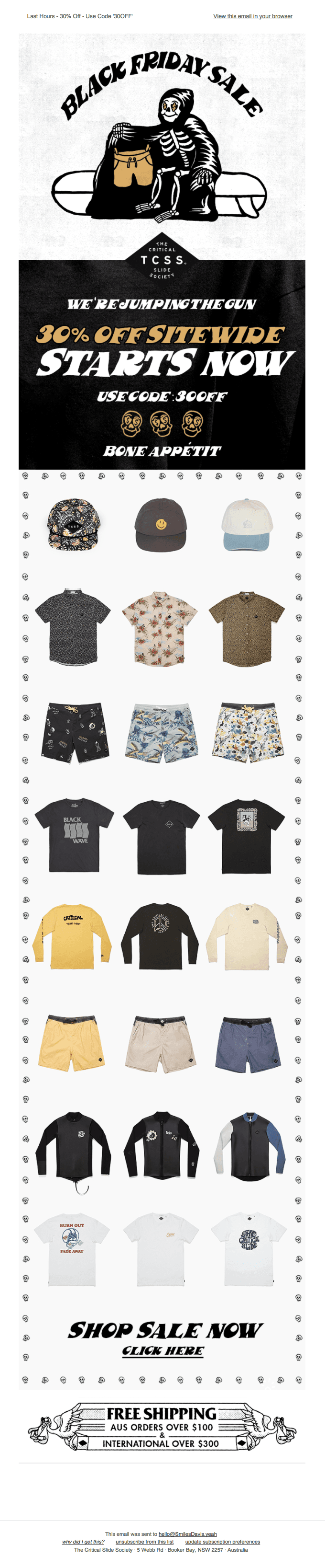 Last Hours – 30% Off Sitewide – Use Code ’30OFF’ at Checkout