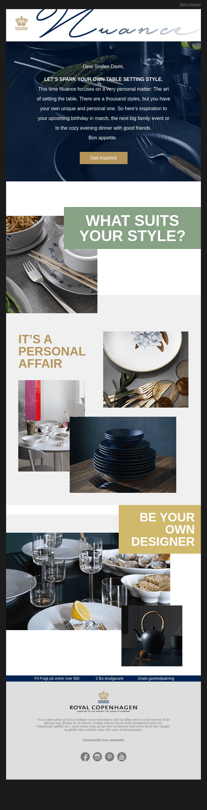 Let's spark your own table setting style