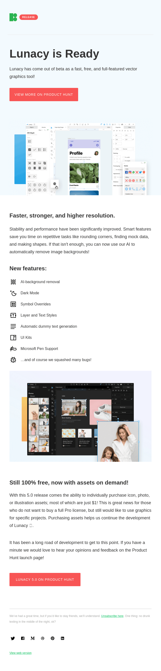 Lunacy comes out of beta, meet version 5.0