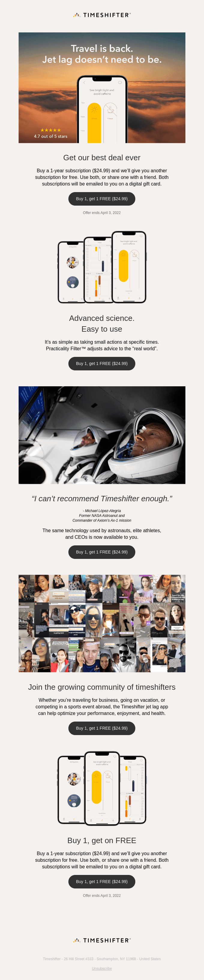 Make jet lag history with our best deal ever
