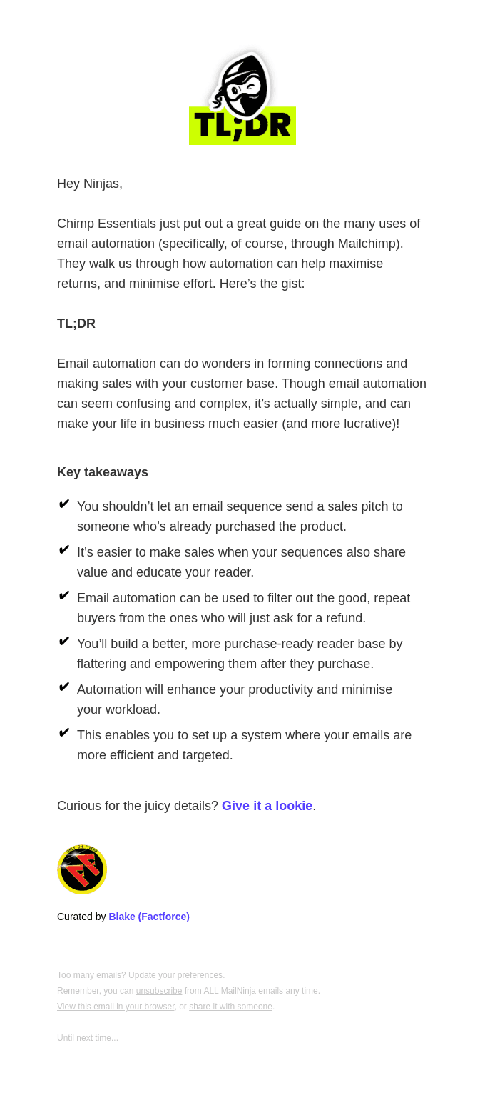Minimise your efforts with email automations