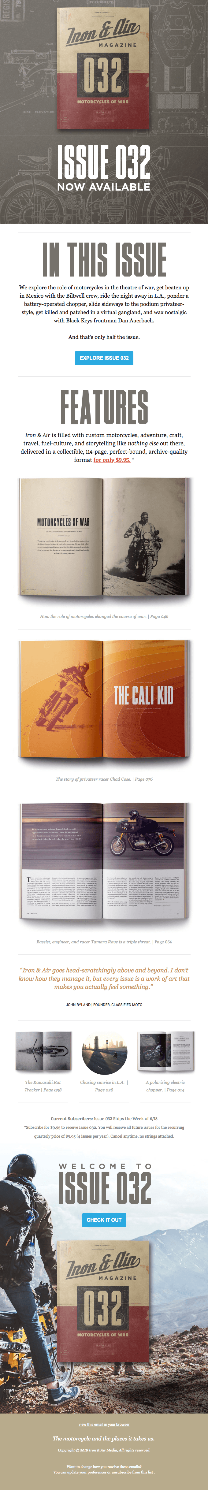 Motorcycles of War: Issue 032 Is Here