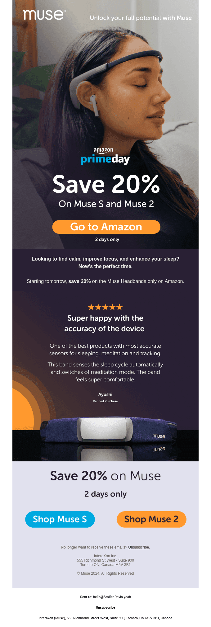 📣 Muse is on sale on Prime Day