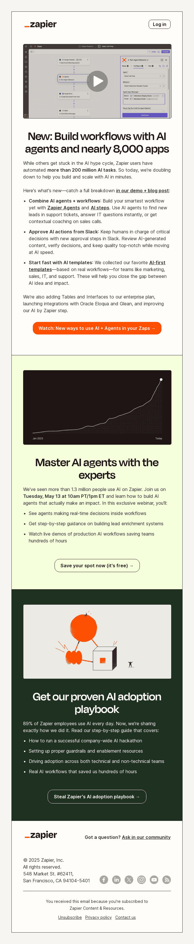 New: AI agents are here. Make your Zaps smarter.