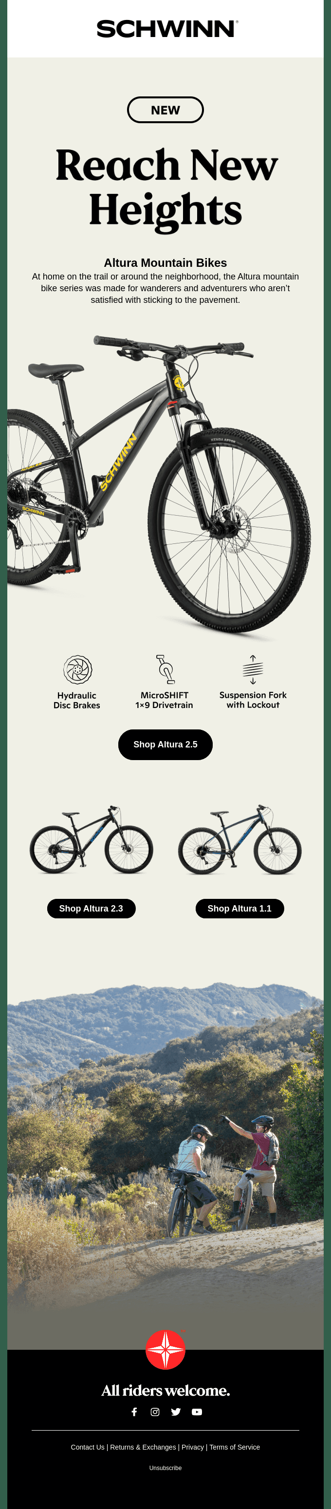 New Altura mountain bikes just dropped.