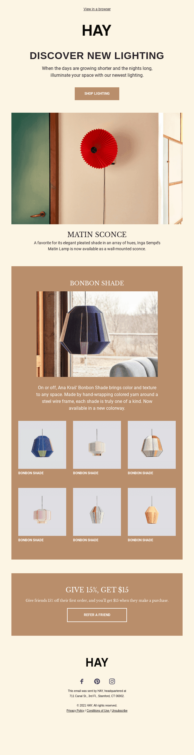 New lighting for fall nights ahead