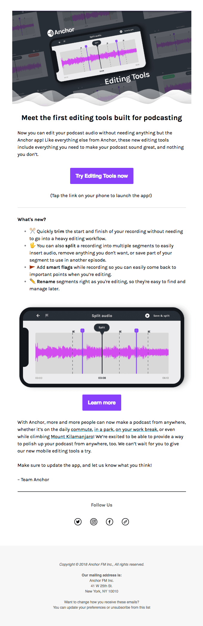 NEW: Mobile editing tools from Anchor! ✂️️🎉