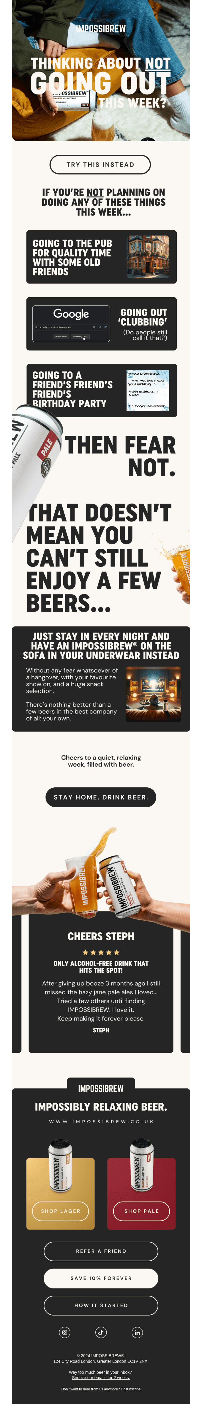 Not got many plans this coming week...?