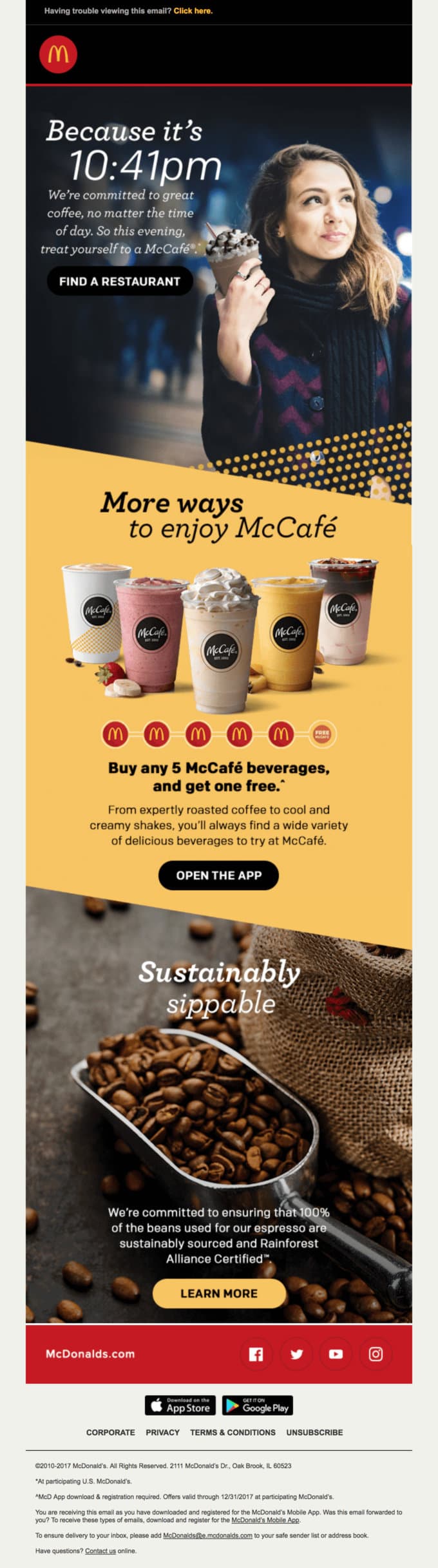 Nothing comes before coffee with McCafé®