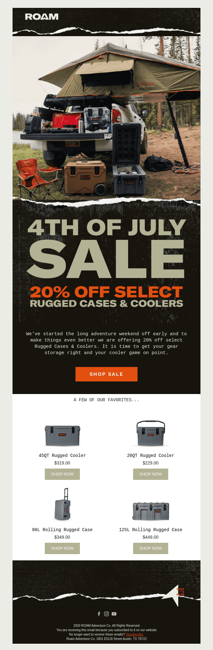 ON NOW: July 4th Sale