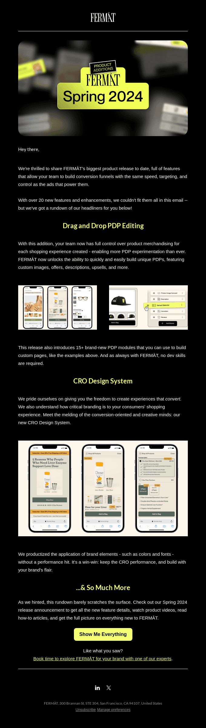 Our biggest product release to date.