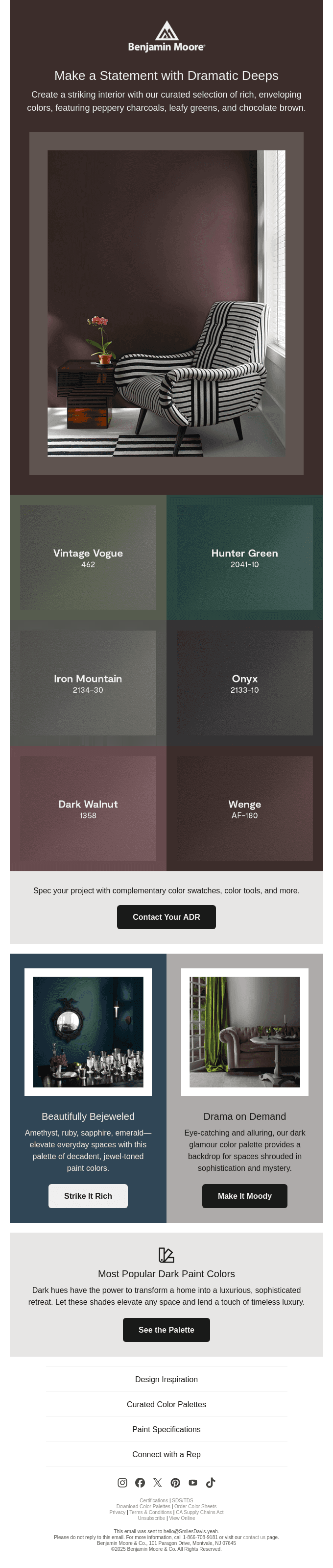 Our Favorite Dramatic Deep Paint Colors
