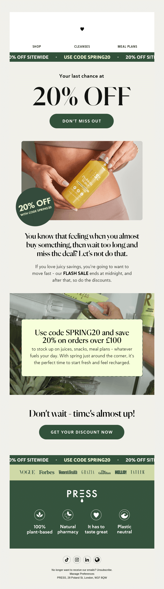 Our Flash Sale Ends Tonight