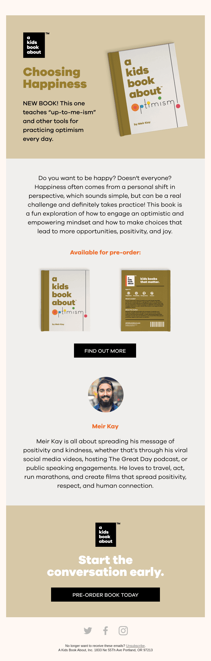 Our newest book teaches "up-to-me-ism!" (AKA Optimism)