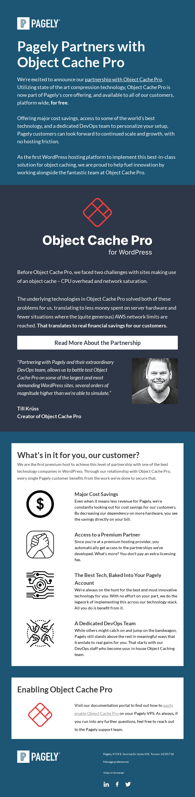 Pagely Partners With Object Cache Pro