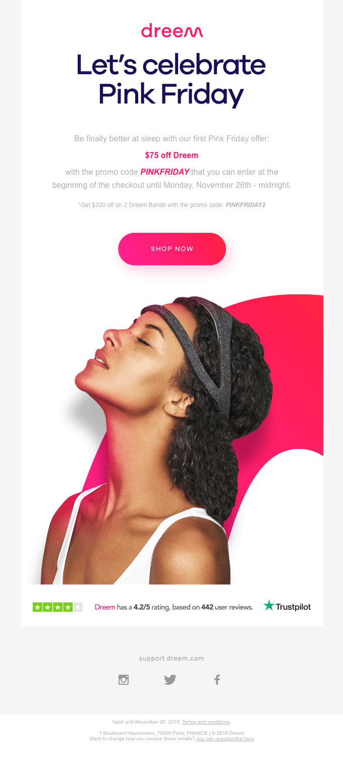 Pink Friday – Be better at sleep with Dreem