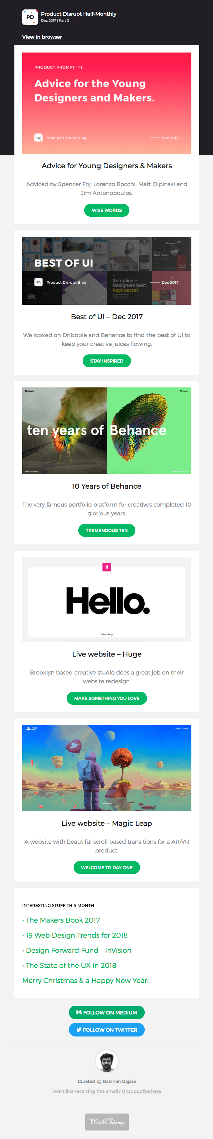 Product Disrupt Half-Monthly – Dec 2017 | Part 2