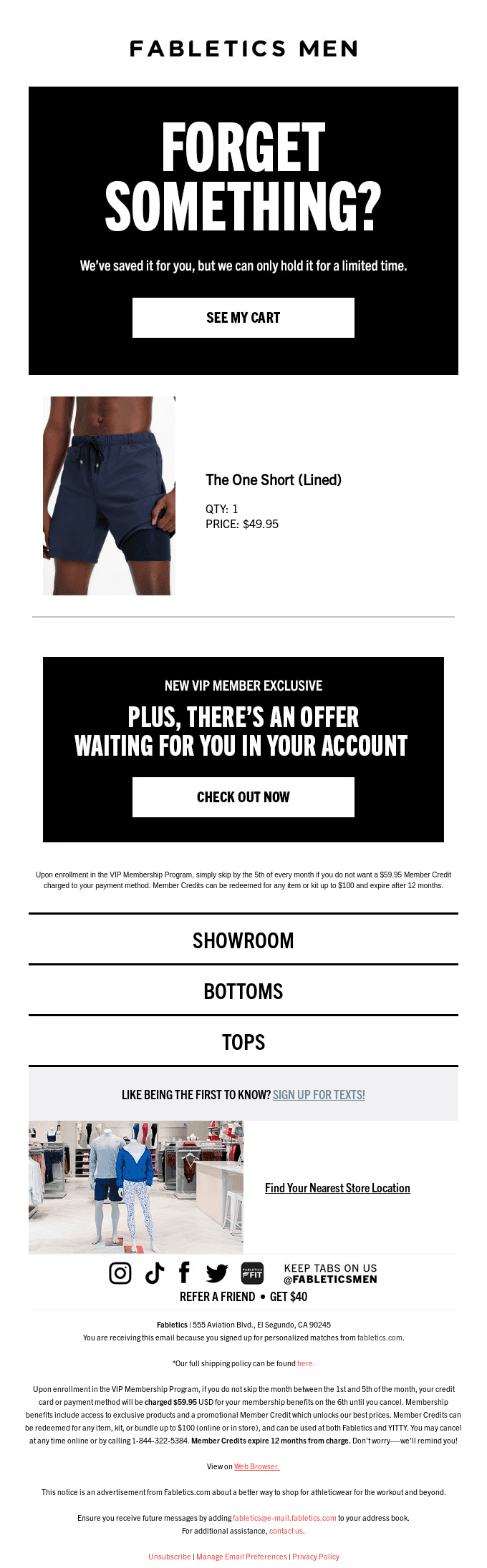 PSST: You left items in your cart