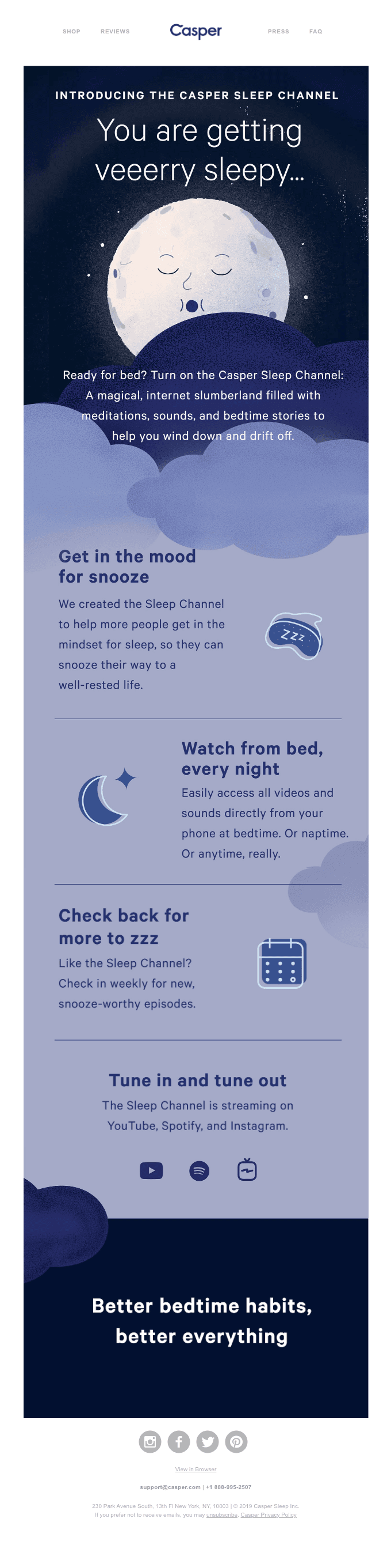 Ready for bed? Turn on the Sleep Channel.