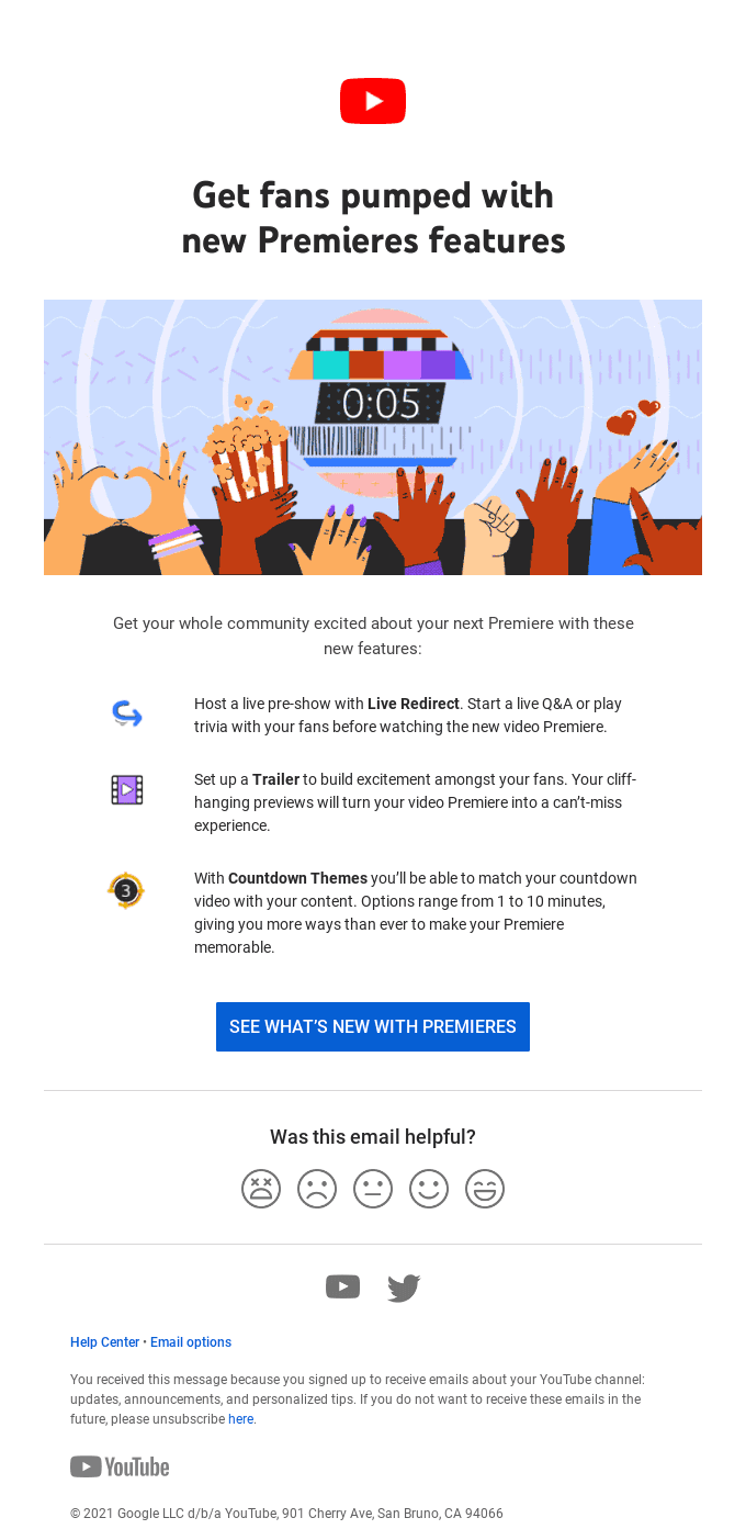 Really Good Emails, here are new features to make your next Premiere shine