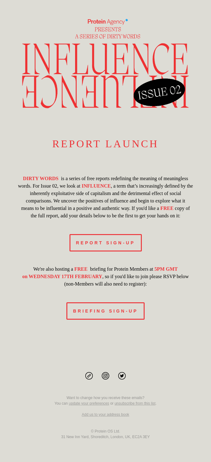 REPORT LAUNCH - Dirty Words - INFLUENCE 🚀