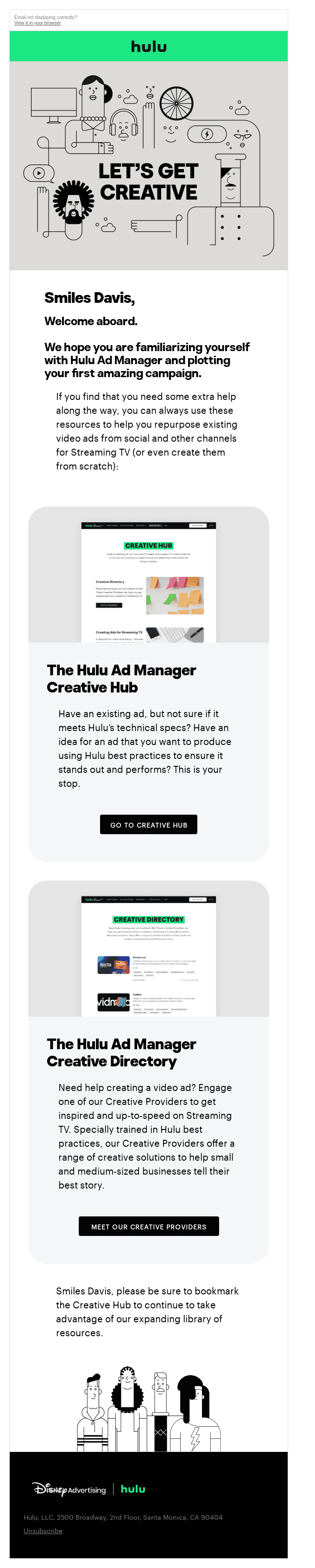Resources for developing video ad creative