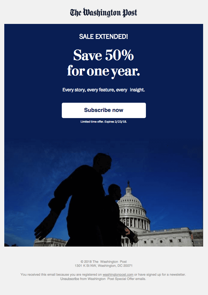 Sale extended one day only! Save 50% for one year when you subscribe today.