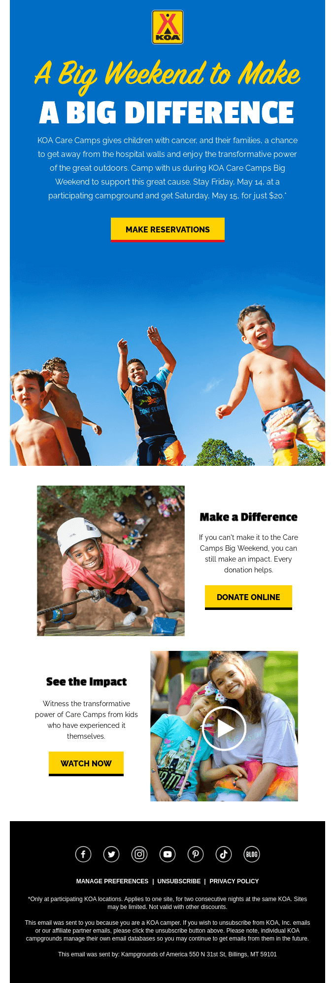 Save On Camping While Giving Back