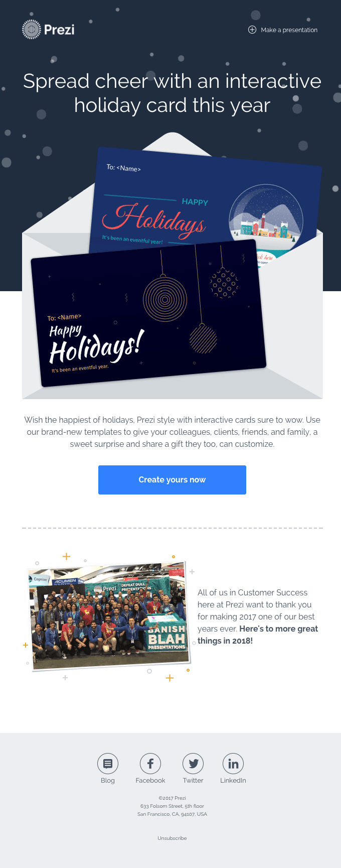 Season’s Greetings, a present-ation 🎁 sure to impress