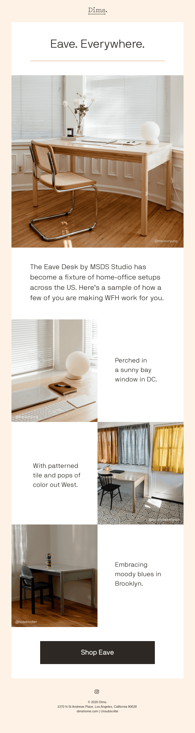 See how they styled it: Eave Desk.